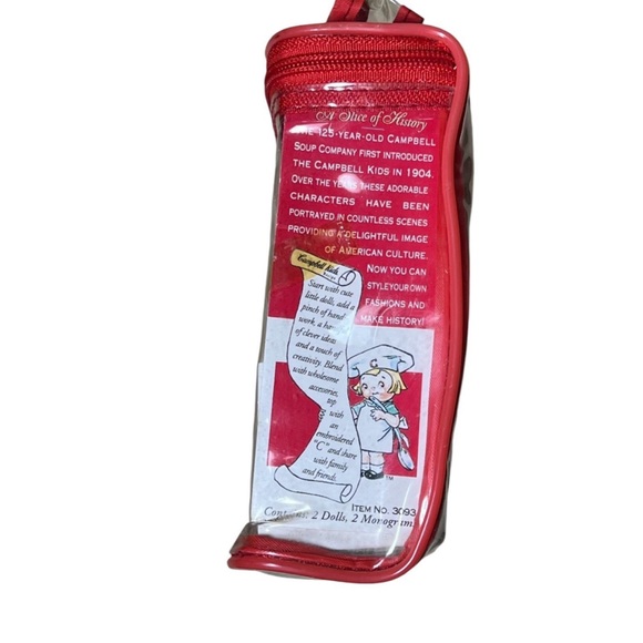 Campbell Soup Kids Vintage 1995 Fibre Craft 5" Dolls W/Crochet Directions - Picture 3 of 8